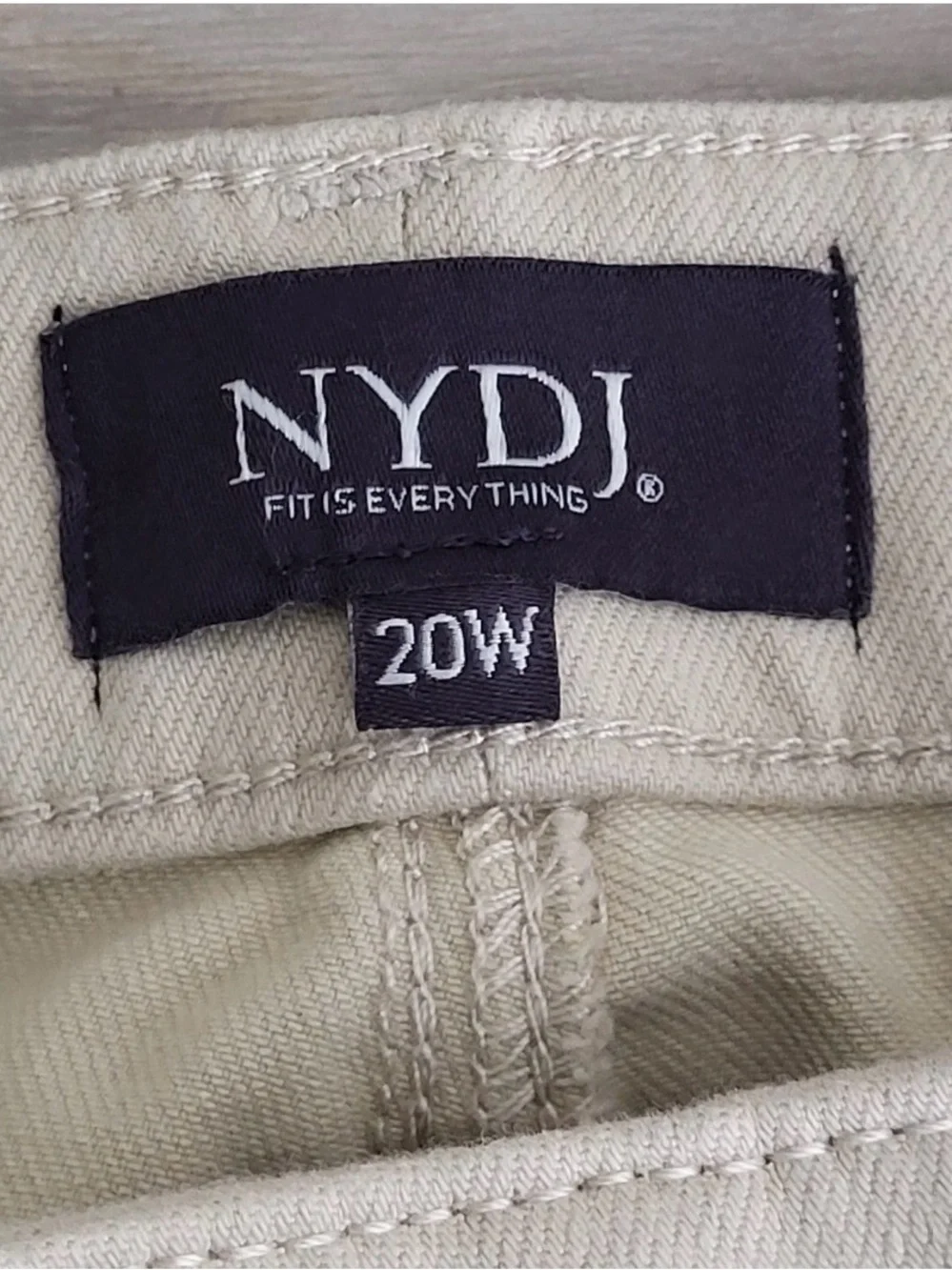 NYDJ Women's Mini Boot Cut Jeans in Light Beige